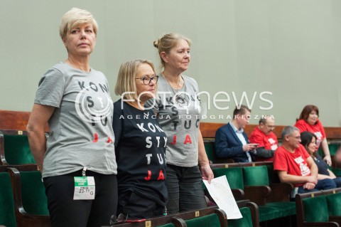  23.11.2017 WARSZAWA SEJM<br />POSIEDZENIE SEJMU RP<br />N/Z PRZEDSTAWICIELKI RUCHU SPOLECZNEGO WALCZACEGO O KONSTYTUCJE<br /> 