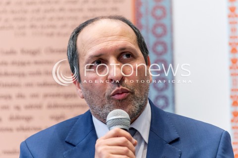  27.11.2017 WARSZAWA<br />
KONFERENCJA W CENTRUM KULTURY MUZULMASKIEJ DOTYCZACA DEWASTACJI OSRODKA<br />
N/Z YUSUF CHADID PRZEWODNICZACY LIGI MUZULMANSKIEJ<br />
 