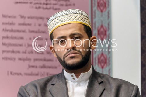  27.11.2017 WARSZAWA<br />
KONFERENCJA W CENTRUM KULTURY MUZULMASKIEJ DOTYCZACA DEWASTACJI OSRODKA<br />
N/Z NAJIB AL-SABAHI<br />
 