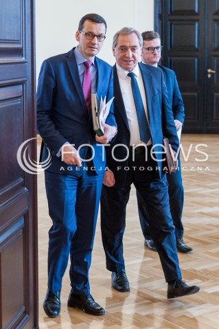  28.11.2017 WARSZAWA<br />POSIEDZENIE RADY MINISTROW<br />N/Z MATEUSZ MORAWIECKI HENRYK KOWALCZYK<br /> 