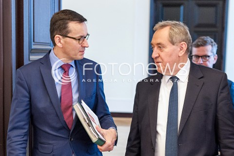  28.11.2017 WARSZAWA<br />POSIEDZENIE RADY MINISTROW<br />N/Z MATEUSZ MORAWIECKI HENRYK KOWALCZYK<br /> 