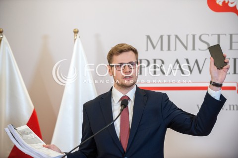  29.11.2017 WARSZAWA<br />KONFERENCJA W MINISTERSTWIE SPRAWIEDLIWOSCI<br />N/Z MICHAL WOS<br /> 