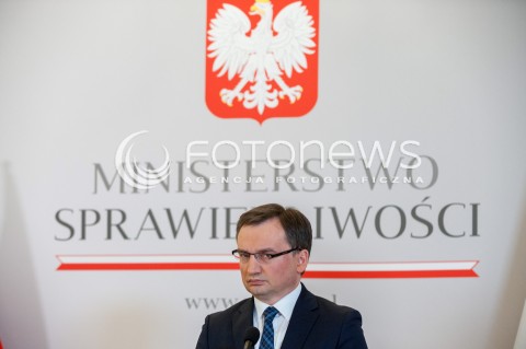  29.11.2017 WARSZAWA<br />KONFERENCJA W MINISTERSTWIE SPRAWIEDLIWOSCI<br />N/Z ZBIGNIEW ZIOBRO<br /> 