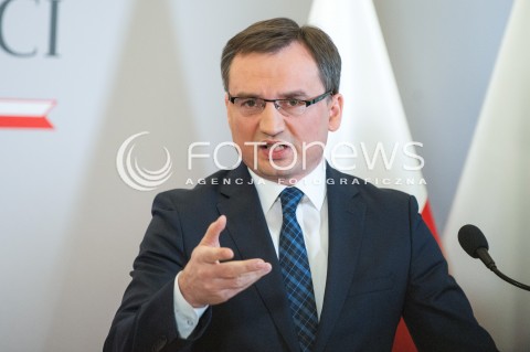  29.11.2017 WARSZAWA<br />KONFERENCJA W MINISTERSTWIE SPRAWIEDLIWOSCI<br />N/Z ZBIGNIEW ZIOBRO<br /> 
