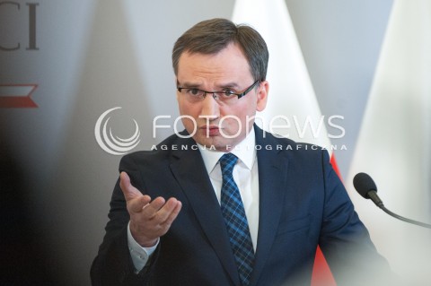  29.11.2017 WARSZAWA<br />KONFERENCJA W MINISTERSTWIE SPRAWIEDLIWOSCI<br />N/Z ZBIGNIEW ZIOBRO<br /> 