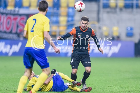  29.11.2017 GDYNIA<br />PILKA NOZNA - PUCHAR POLSKI PZPN 2017/2018<br />MECZ ARKA GDYNIA - CHROBRY GLOGOW<br />N/Z KAROL DANIELAK<br /> 