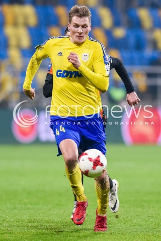  29.11.2017 GDYNIA<br />PILKA NOZNA - PUCHAR POLSKI PZPN 2017/2018<br />MECZ ARKA GDYNIA - CHROBRY GLOGOW<br />N/Z MICHAL ZEBRAKOWSKI<br /> 