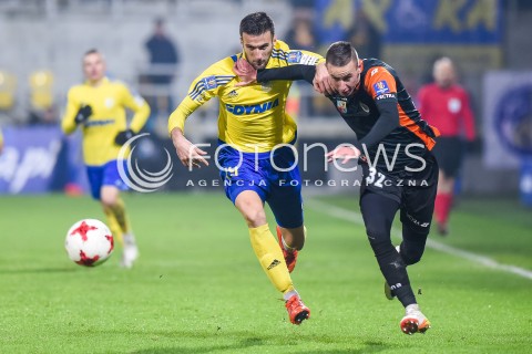  29.11.2017 GDYNIA<br />PILKA NOZNA - PUCHAR POLSKI PZPN 2017/2018<br />MECZ ARKA GDYNIA - CHROBRY GLOGOW<br />N/Z FILIP JAZVIC PRZEMYSLAW STOLC<br /> 