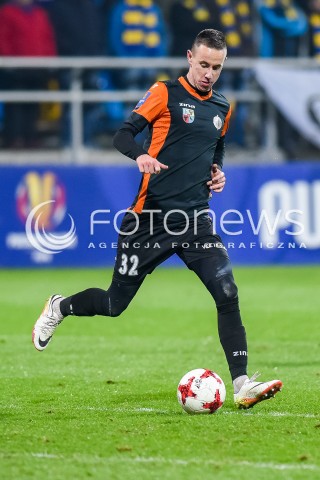  29.11.2017 GDYNIA<br />PILKA NOZNA - PUCHAR POLSKI PZPN 2017/2018<br />MECZ ARKA GDYNIA - CHROBRY GLOGOW<br />N/Z PRZEMYSLAW STOLC<br /> 