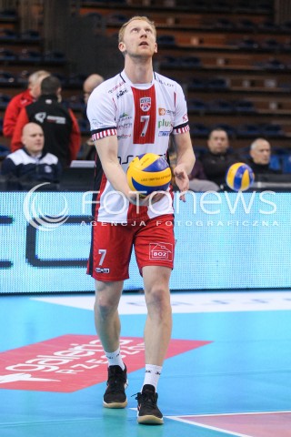  01.12.2017 RZESZOW<br />SIATKOWKA PLUSLIGA 2017/2018 MEN VOLLEYBALL POLAND POLISH PLUS LIGA LEAGUE SEASON 2017/2018<br />MECZ ASSECO RESOVIA RZESZOW - ONICO WARSZAWA <br />N/Z JAKUB JAROSZ SYLWETKA <br /> 
