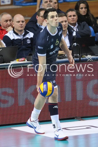  01.12.2017 RZESZOW<br />SIATKOWKA PLUSLIGA 2017/2018 MEN VOLLEYBALL POLAND POLISH PLUS LIGA LEAGUE SEASON 2017/2018<br />MECZ ASSECO RESOVIA RZESZOW - ONICO WARSZAWA <br />N/Z ANTOINE BRIZARD SYLWETKA <br /> 