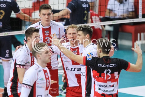  01.12.2017 RZESZOW<br />SIATKOWKA PLUSLIGA 2017/2018 MEN VOLLEYBALL POLAND POLISH PLUS LIGA LEAGUE SEASON 2017/2018<br />MECZ ASSECO RESOVIA RZESZOW - ONICO WARSZAWA <br />N/Z BARTLOMIEJ LEMANSKI JAKUB JAROSZ THIBAULT ROSSARD MICHAL KEDZIERSKI RADOSC EMOCJE <br /> 