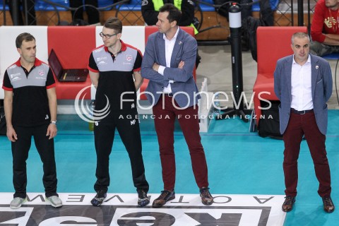  01.12.2017 RZESZOW<br />SIATKOWKA PLUSLIGA 2017/2018 MEN VOLLEYBALL POLAND POLISH PLUS LIGA LEAGUE SEASON 2017/2018<br />MECZ ASSECO RESOVIA RZESZOW - ONICO WARSZAWA <br />N/Z ROBERTO SERNIOTTI - I TRENER ( HEAD COACH ) LUCIO ORO MATEUSZ PRZYSTAS JACEK RUSIN<br /> 