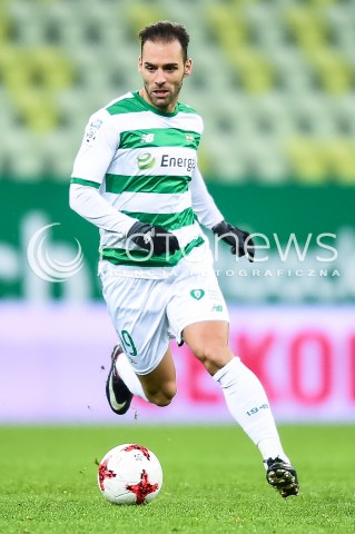  01.12.2017 GDANSK <br />PILKA NOZNA - EKSTRAKLASA SEZON 2017/2018<br />MECZ LECHIA GDANSK - SLASK WROCLAW<br />N/Z MARCO PAIXAO<br /> 