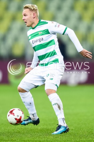  01.12.2017 GDANSK <br />PILKA NOZNA - EKSTRAKLASA SEZON 2017/2018<br />MECZ LECHIA GDANSK - SLASK WROCLAW<br />N/Z DANIEL LUKASIK<br /> 