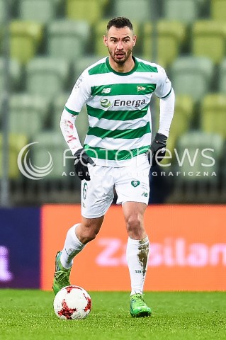  01.12.2017 GDANSK <br />PILKA NOZNA - EKSTRAKLASA SEZON 2017/2018<br />MECZ LECHIA GDANSK - SLASK WROCLAW<br />N/Z SIMEON SLAWCZEW<br /> 