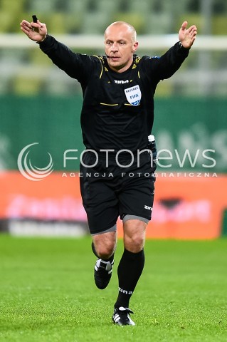  01.12.2017 GDANSK <br />PILKA NOZNA - EKSTRAKLASA SEZON 2017/2018<br />MECZ LECHIA GDANSK - SLASK WROCLAW<br />N/Z SZYMON MARCINIAK<br /> 