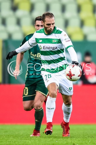  01.12.2017 GDANSK <br />PILKA NOZNA - EKSTRAKLASA SEZON 2017/2018<br />MECZ LECHIA GDANSK - SLASK WROCLAW<br />N/Z FLAVIO PAIXAO<br /> 