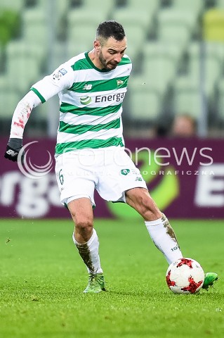  01.12.2017 GDANSK <br />PILKA NOZNA - EKSTRAKLASA SEZON 2017/2018<br />MECZ LECHIA GDANSK - SLASK WROCLAW<br />N/Z SIMEON SLAWCZEW<br /> 