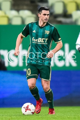  01.12.2017 GDANSK <br />PILKA NOZNA - EKSTRAKLASA SEZON 2017/2018<br />MECZ LECHIA GDANSK - SLASK WROCLAW<br />N/Z KAMIL VACEK<br /> 