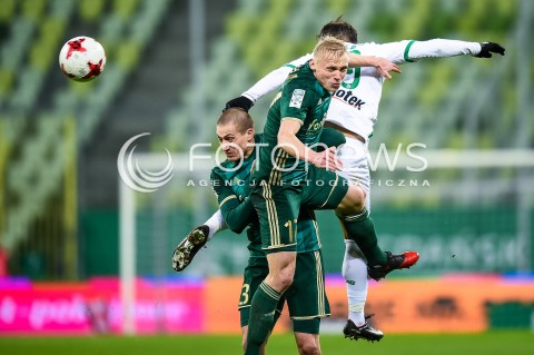  01.12.2017 GDANSK <br />PILKA NOZNA - EKSTRAKLASA SEZON 2017/2018<br />MECZ LECHIA GDANSK - SLASK WROCLAW<br />N/Z PIOTR CELEBAN MARIUSZ PAWELEC MARCO PAIXAO<br /> 