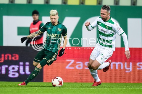  01.12.2017 GDANSK <br />PILKA NOZNA - EKSTRAKLASA SEZON 2017/2018<br />MECZ LECHIA GDANSK - SLASK WROCLAW<br />N/Z JAKUB KOSECKI JAKUB WAWRZYNIAK<br /> 