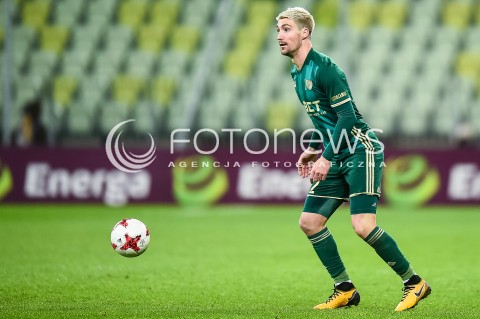  01.12.2017 GDANSK <br />PILKA NOZNA - EKSTRAKLASA SEZON 2017/2018<br />MECZ LECHIA GDANSK - SLASK WROCLAW<br />N/Z SITO RIERA<br /> 