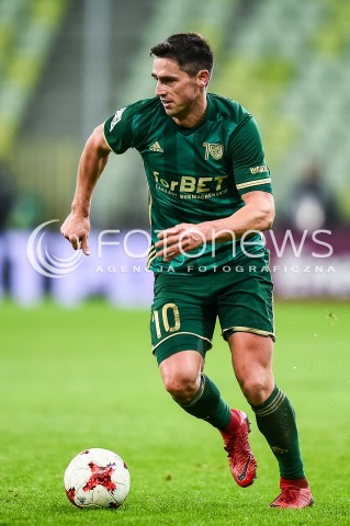  01.12.2017 GDANSK <br />PILKA NOZNA - EKSTRAKLASA SEZON 2017/2018<br />MECZ LECHIA GDANSK - SLASK WROCLAW<br />N/Z KAMIL VACEK<br /> 