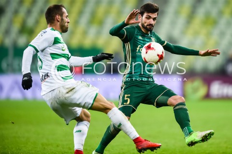  01.12.2017 GDANSK <br />PILKA NOZNA - EKSTRAKLASA SEZON 2017/2018<br />MECZ LECHIA GDANSK - SLASK WROCLAW<br />N/Z FLAVIO PAIXAO AUGUSTO<br /> 