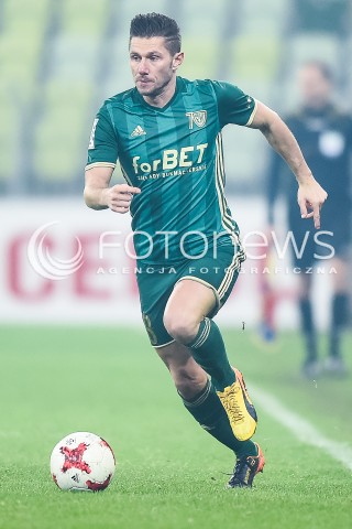  01.12.2017 GDANSK <br />PILKA NOZNA - EKSTRAKLASA SEZON 2017/2018<br />MECZ LECHIA GDANSK - SLASK WROCLAW<br />N/Z LUKASZ MADEJ<br /> 