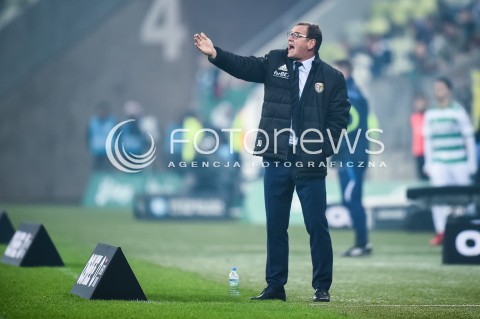  01.12.2017 GDANSK <br />PILKA NOZNA - EKSTRAKLASA SEZON 2017/2018<br />MECZ LECHIA GDANSK - SLASK WROCLAW<br />N/Z JAN URBAN<br /> 