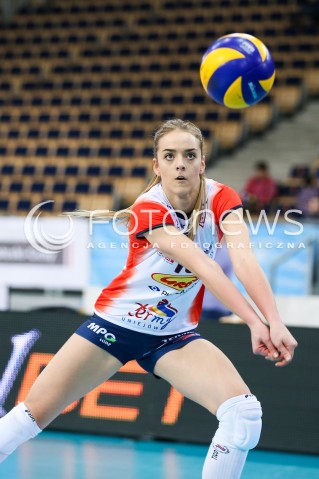  03.12.2017 LODZ SIATKOWKA ORLEN LIGA SEZON 2017/2018<br />
GROT BUDOWLANI LODZ - ENEA PTPS PILA<br />
N/Z ADRIANNA MUSZYNSKA SYLWETKA<br />
 