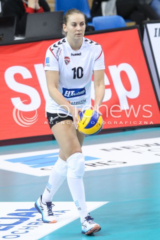  03.12.2017 RZESZOW <br />SIATKOWKA LIGA SIATKOWKI KOBIET LSK 2017/2018 WOMEN VOLLEYBALL POLAND POLISH LEAGUE <br />MECZ DEVELOPRES SKYRES RZESZOW - LKS COMMERCECON LODZ <br />N/Z ADELA HELIC SYLWETKA <br /> 