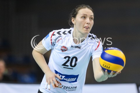  03.12.2017 RZESZOW <br />SIATKOWKA LIGA SIATKOWKI KOBIET LSK 2017/2018 WOMEN VOLLEYBALL POLAND POLISH LEAGUE <br />MECZ DEVELOPRES SKYRES RZESZOW - LKS COMMERCECON LODZ <br />N/Z JELENA BLAGOJEVIC SYLWETKA <br /> 