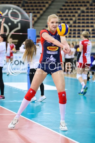  07.12.2017 LODZ SIATKOWKA ORLEN LIGA SEZON 2017/2018<br />
LKS COMMERCECON LODZ - GROT BUDOWLANI LODZ<br />
N/Z AGNIESZKA KAKOLEWSKA SYLWETKA<br />
 