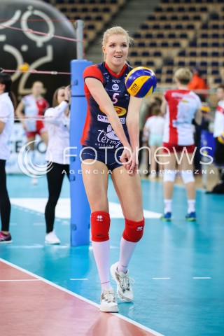  07.12.2017 LODZ SIATKOWKA ORLEN LIGA SEZON 2017/2018<br />
LKS COMMERCECON LODZ - GROT BUDOWLANI LODZ<br />
N/Z AGNIESZKA KAKOLEWSKA SYLWETKA<br />
 