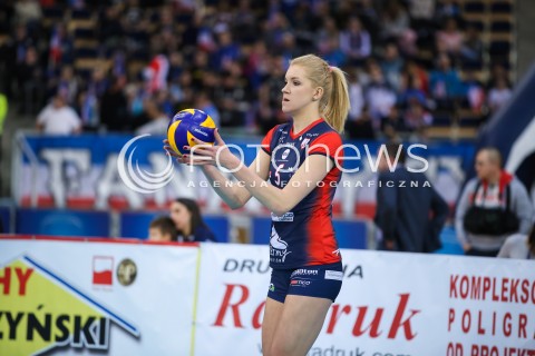  07.12.2017 LODZ SIATKOWKA ORLEN LIGA SEZON 2017/2018<br />
LKS COMMERCECON LODZ - GROT BUDOWLANI LODZ<br />
N/Z AGNIESZKA KAKOLEWSKA SYLWETKA<br />
 