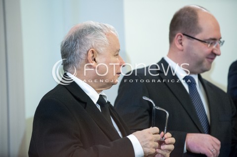  08.12.2017 WARSZAWA<br />UROCZYSTOSC PRZYJECIA DYMISJI RADY MINISTROW I NOMINACJI NA STANOWSKO PREZESA RADY MINISTROW<br />N/Z JAROSLAW KACZYNSKI ADAM BIELAN<br /> 