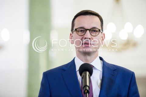  08.12.2017 WARSZAWA<br />UROCZYSTOSC PRZYJECIA DYMISJI RADY MINISTROW I NOMINACJI NA STANOWSKO PREZESA RADY MINISTROW<br />N/Z MATEUSZ MORAWIECKI<br /> 