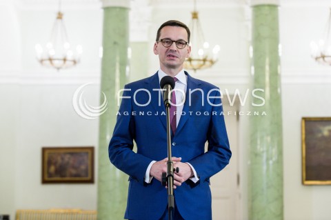  08.12.2017 WARSZAWA<br />UROCZYSTOSC PRZYJECIA DYMISJI RADY MINISTROW I NOMINACJI NA STANOWSKO PREZESA RADY MINISTROW<br />N/Z MATEUSZ MORAWIECKI<br /> 