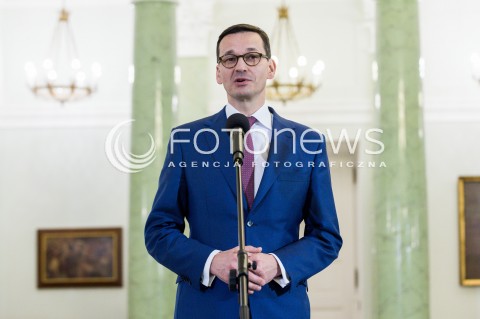  08.12.2017 WARSZAWA<br />UROCZYSTOSC PRZYJECIA DYMISJI RADY MINISTROW I NOMINACJI NA STANOWSKO PREZESA RADY MINISTROW<br />N/Z MATEUSZ MORAWIECKI<br /> 