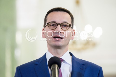  08.12.2017 WARSZAWA<br />UROCZYSTOSC PRZYJECIA DYMISJI RADY MINISTROW I NOMINACJI NA STANOWSKO PREZESA RADY MINISTROW<br />N/Z MATEUSZ MORAWIECKI<br /> 