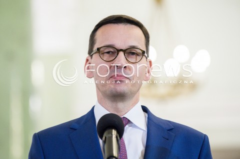  08.12.2017 WARSZAWA<br />UROCZYSTOSC PRZYJECIA DYMISJI RADY MINISTROW I NOMINACJI NA STANOWSKO PREZESA RADY MINISTROW<br />N/Z MATEUSZ MORAWIECKI<br /> 
