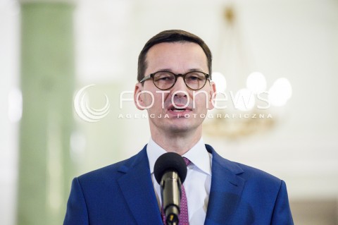  08.12.2017 WARSZAWA<br />UROCZYSTOSC PRZYJECIA DYMISJI RADY MINISTROW I NOMINACJI NA STANOWSKO PREZESA RADY MINISTROW<br />N/Z MATEUSZ MORAWIECKI<br /> 