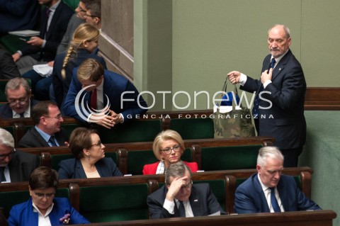  08.12.2017 WARSZAWA SEJM<br />POSIEDZENIE SEJMU<br />N/Z ANTONI MACIEREWICZ<br /> 