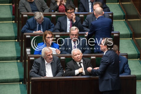  08.12.2017 WARSZAWA SEJM<br />POSIEDZENIE SEJMU<br />N/Z JAROSLAW KACZYNSKI ZBIGNIEW ZIOBRO RYSZARD TERLECKI<br /> 