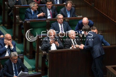  08.12.2017 WARSZAWA SEJM<br />POSIEDZENIE SEJMU<br />N/Z ZBIGNIEW ZIOBRO JAROSLAW KACZYNSKI<br /> 