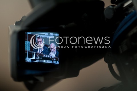  08.12.2017 WARSZAWA SEJM<br />POSIEDZENIE SEJMU<br />N/Z ZBIGNIEW ZIOBRO ANTONI MACIEREWICZ W OKU KAMERY KAMERA TELEWIZJA<br /> 