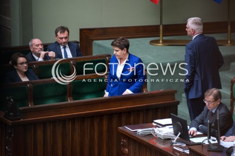  08.12.2017 WARSZAWA SEJM<br />POSIEDZENIE SEJMU<br />N/Z BEATA SZYDLO <br /> 