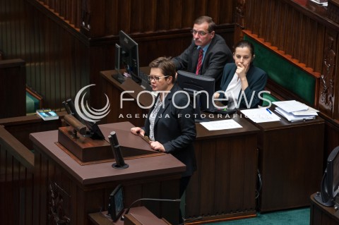  08.12.2017 WARSZAWA<br />POSIEDZENIE SEJMU<br />N/Z KATARZYNA LUBNAUER<br /> 